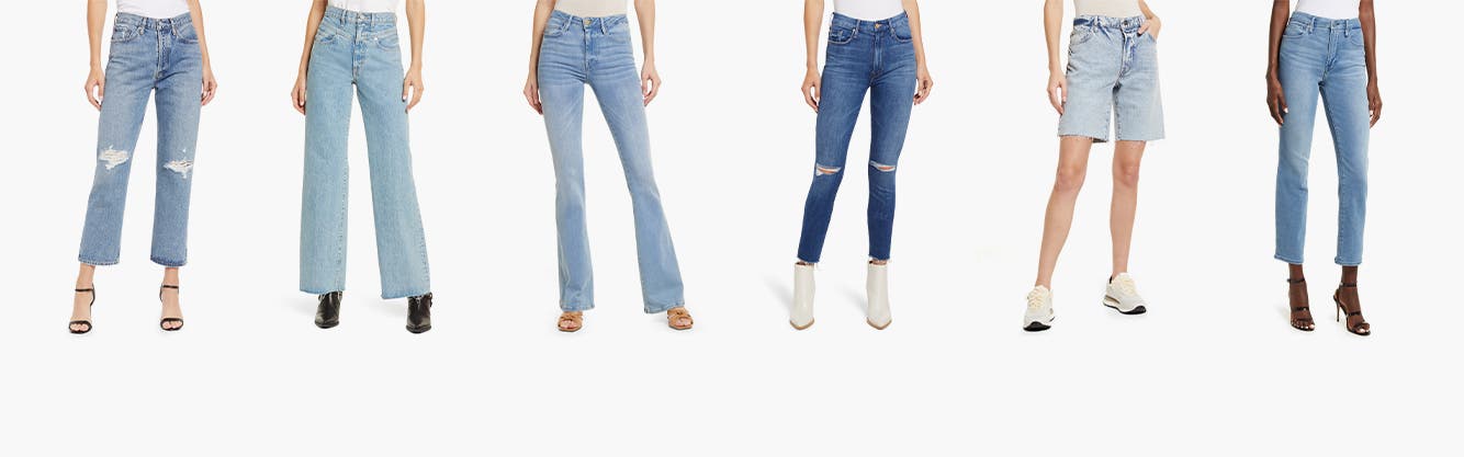 Women Jeans Skinny Trouser Clubbing Top Ladies Blue Denim Pant Size 6 8 10 12 14
